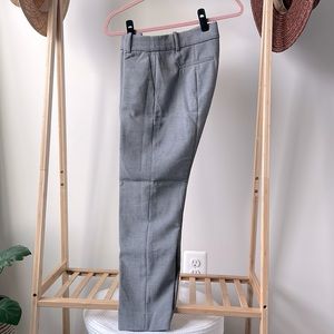 J Crew straight leg grey trousers, size 6
